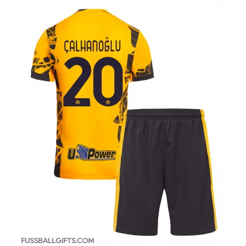 Inter Milan Hakan Calhanoglu #20 Fußballbekleidung 3rd trikot Kinder 2024-25 Kurzarm (+ kurze hosen)